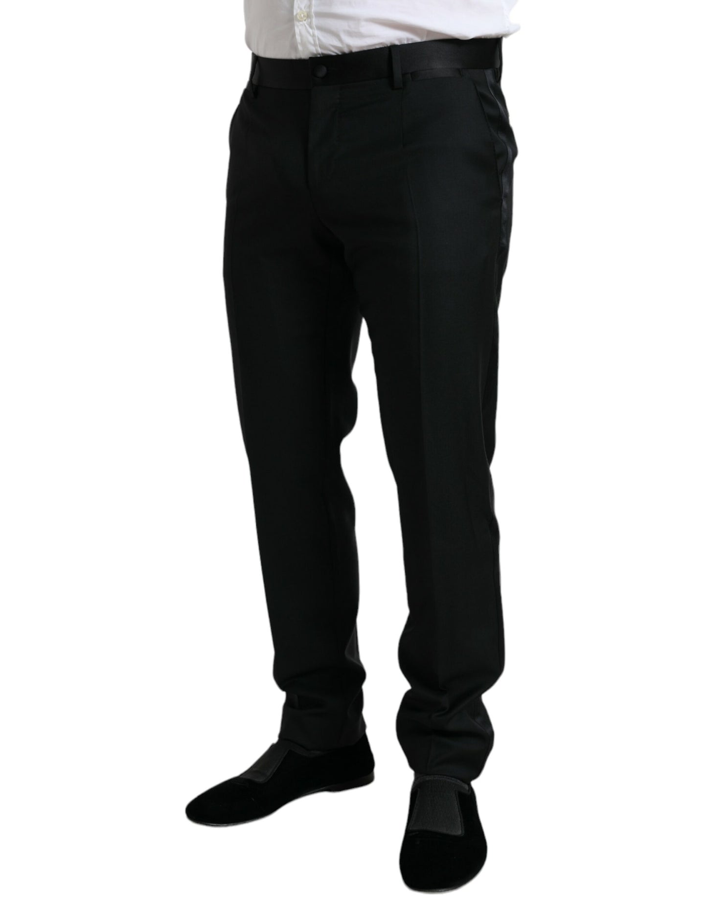 Dolce & Gabbana Elegante Slim Fit Kleiderhose aus Wolle