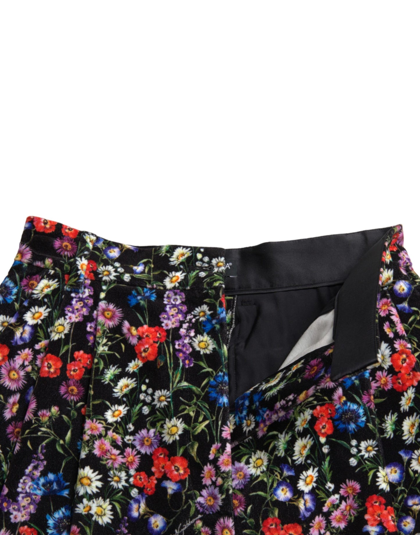 Dolce & Gabbana Chic Floral Hohe Taille Hot Pants Shorts