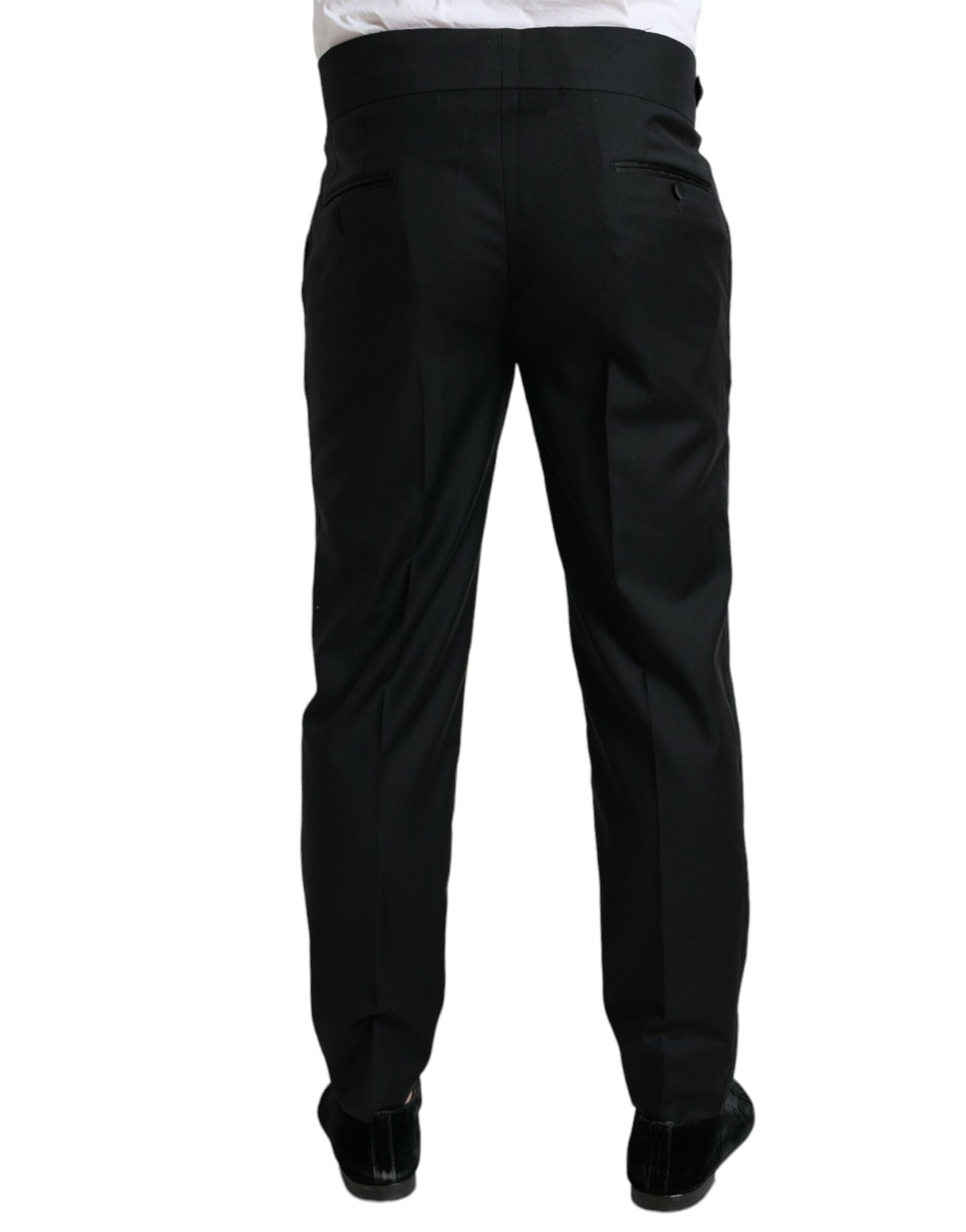 Dolce &amp; Gabbana Elegant Slim Fit Wool Dress Pants