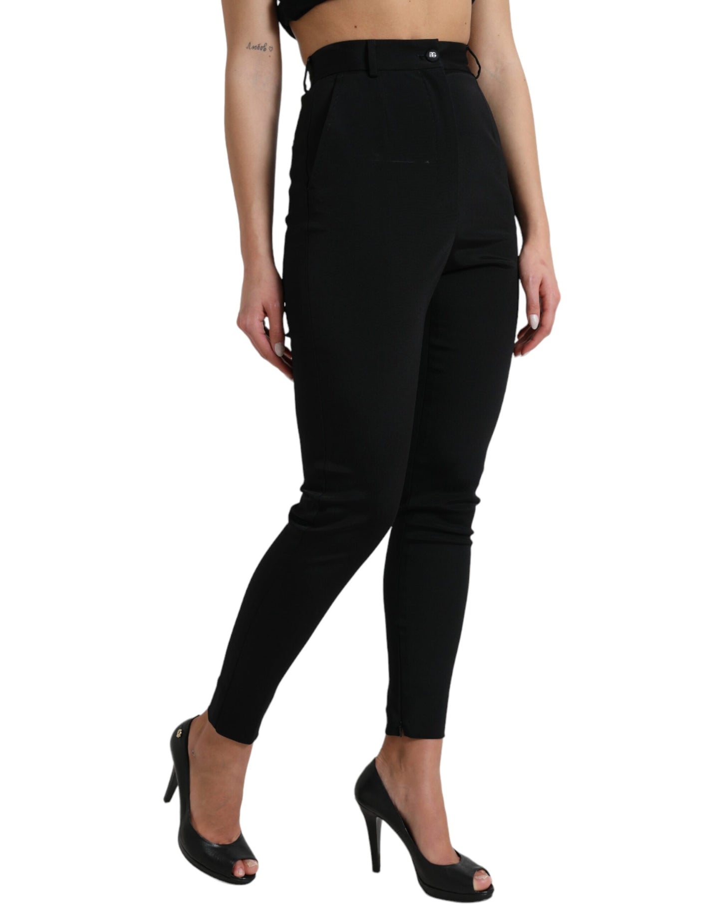 Dolce &amp; Gabbana Elegant High Waist Skinny Pants