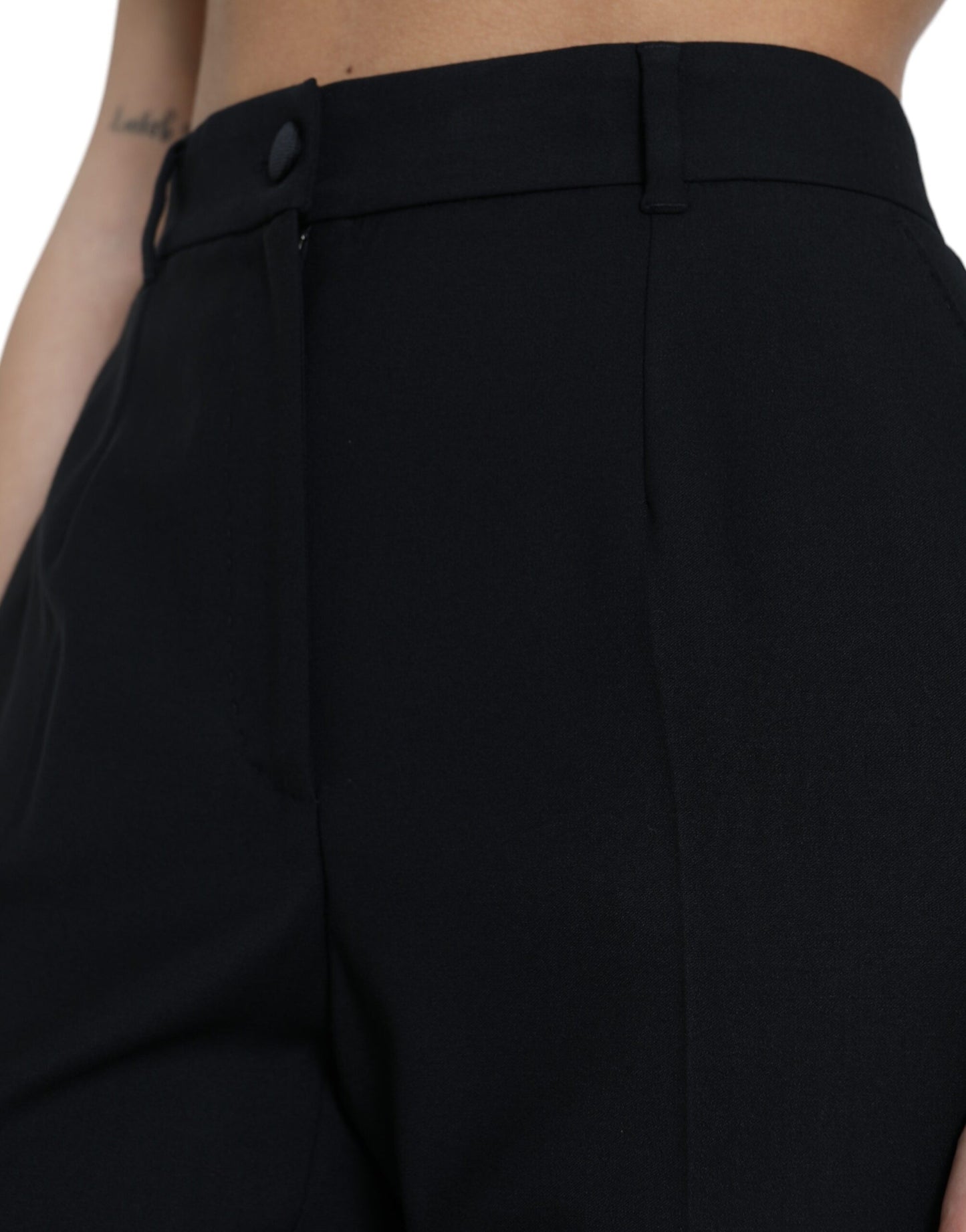 Dolce &amp; Gabbana Elegant high-waisted wool trousers