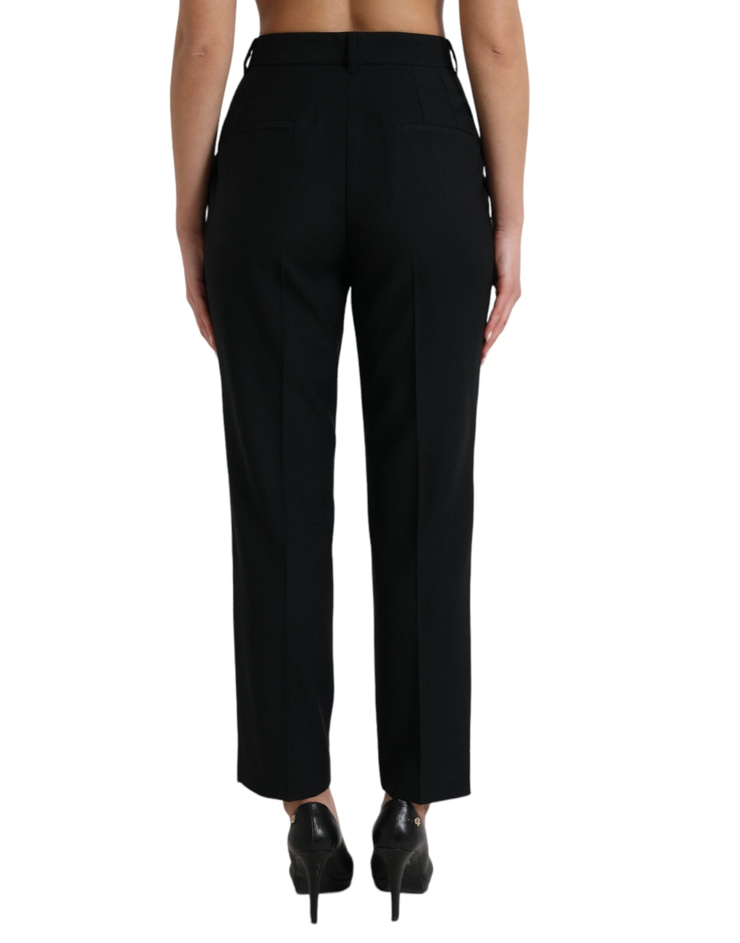 Dolce &amp; Gabbana Elegant high-waisted wool trousers