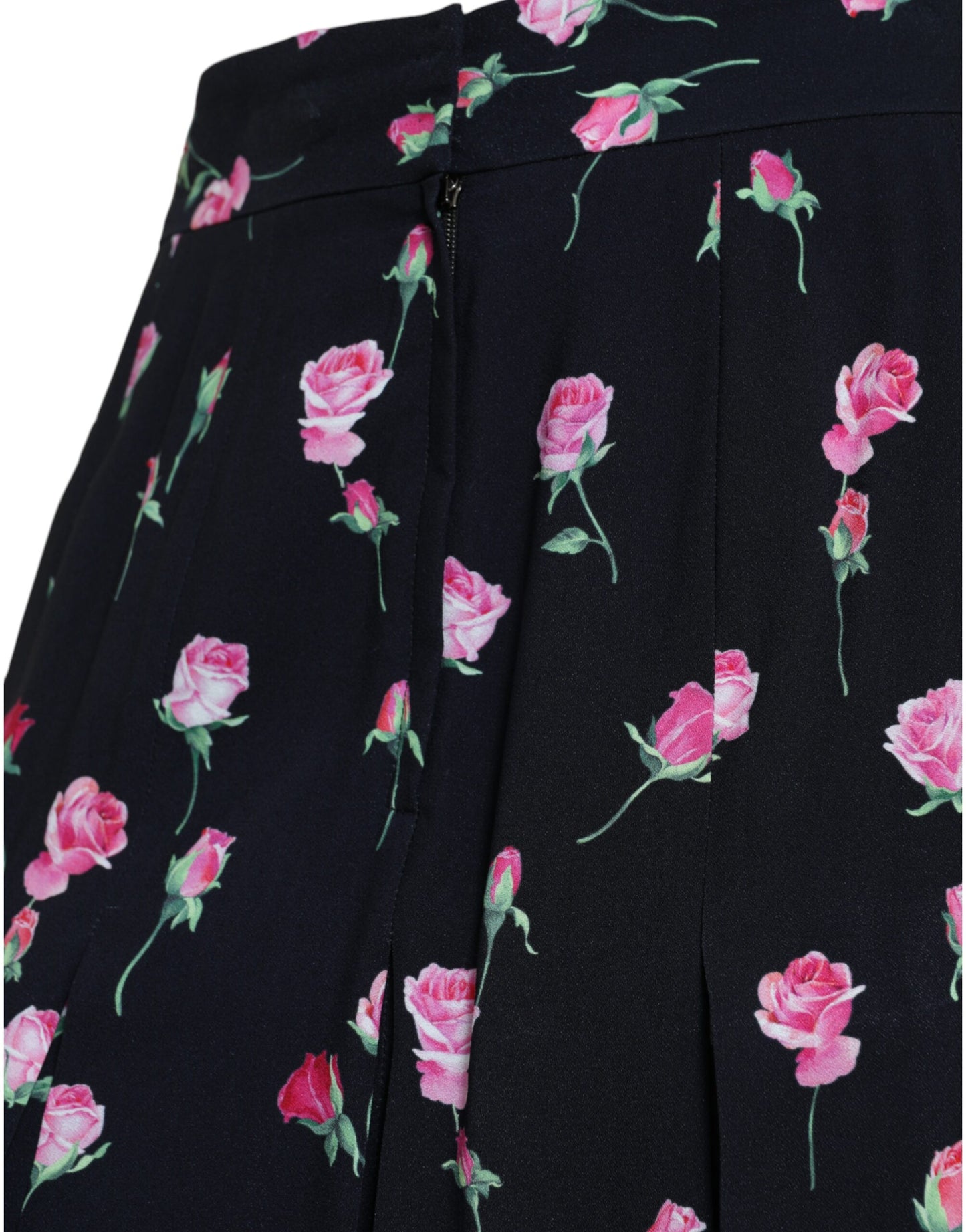 Dolce &amp; Gabbana Elegant knee-length skirt with floral pattern in A-line