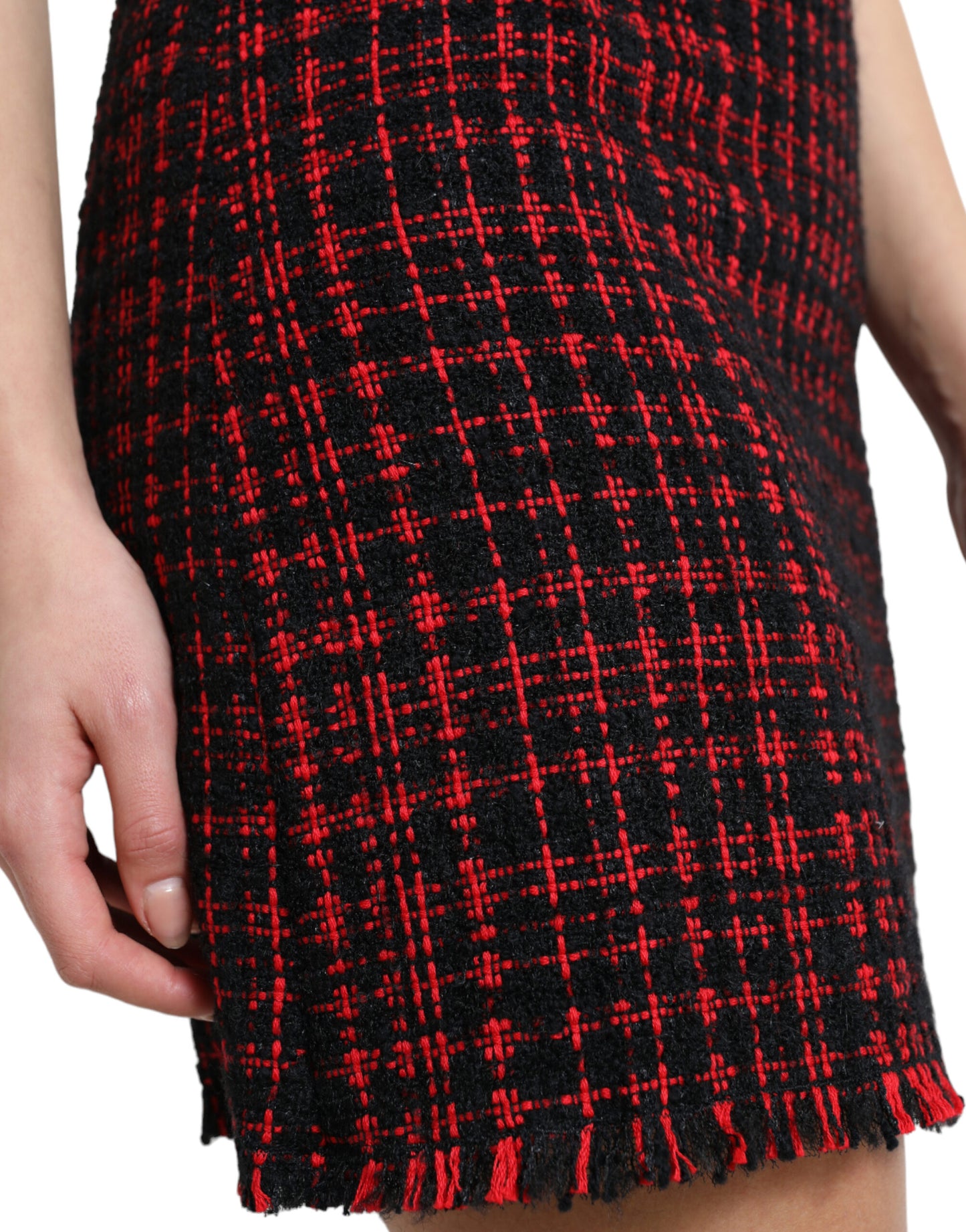 Dolce &amp; Gabbana Seductive High Waisted Tartan Mini Skirt