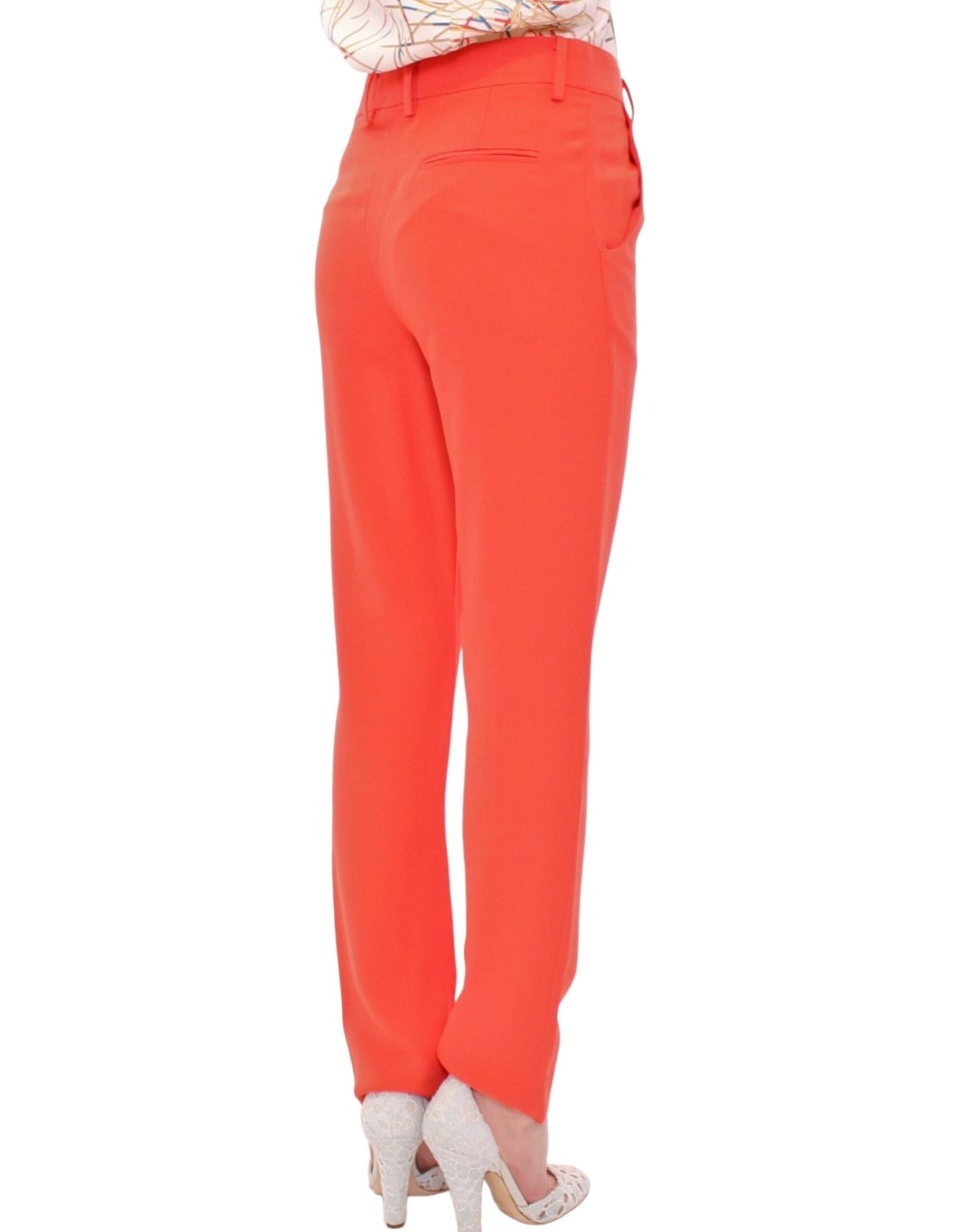 CO|TE Chic orange boyfriend pants - Italian Crafted