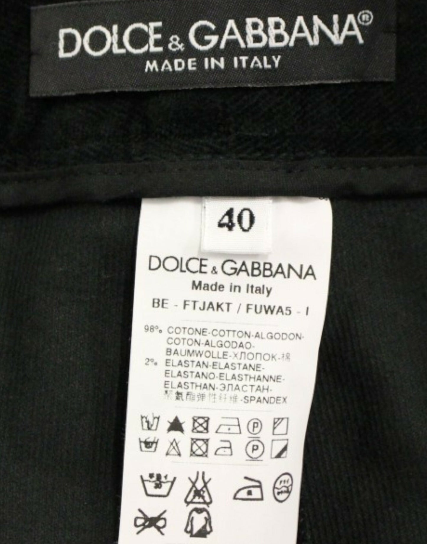 Dolce &amp; Gabbana Elegant black designer shorts