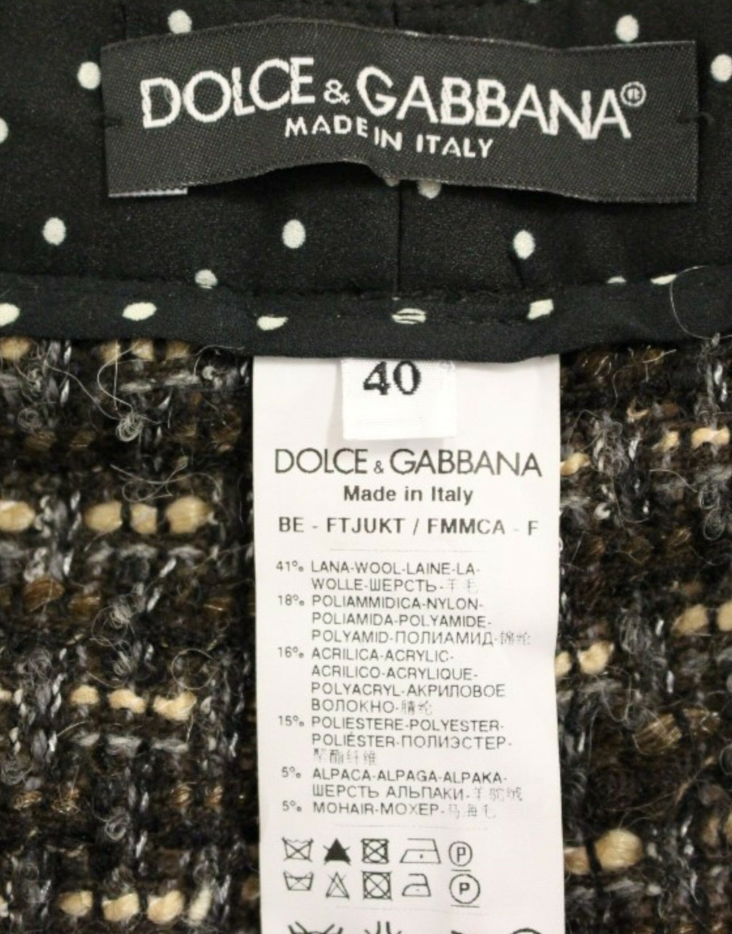 Dolce &amp; Gabbana Elegant Multicolor Wool Blend Shorts