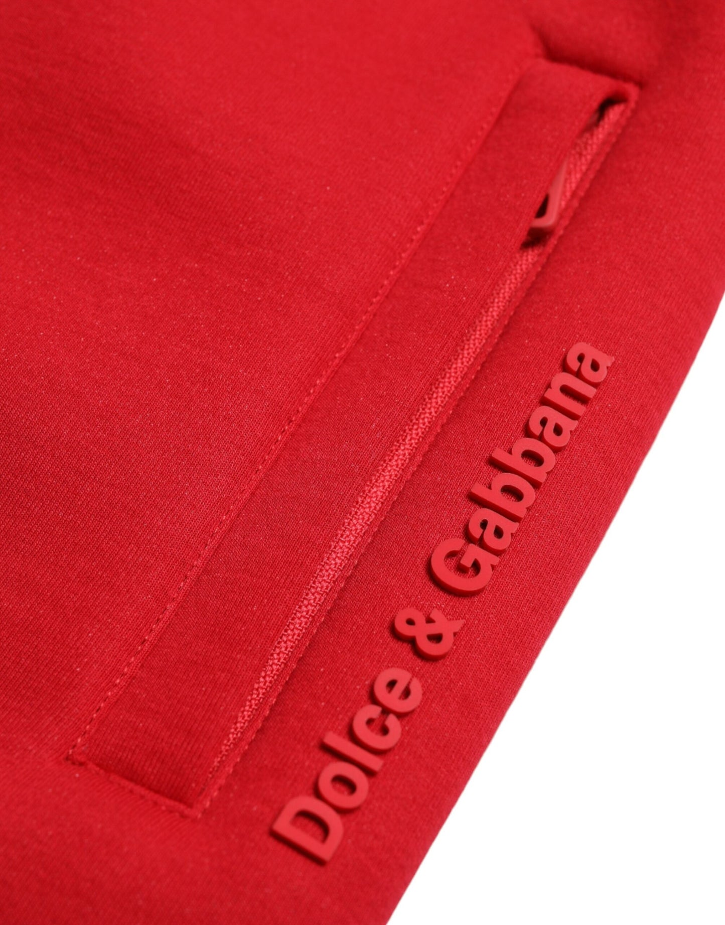 Dolce &amp; Gabbana Sizzling Red cotton blend sweatpants