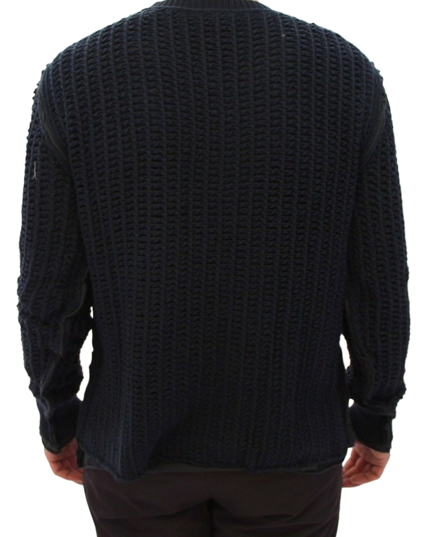 Dolce &amp; Gabbana Elegant blue-black layered sweater