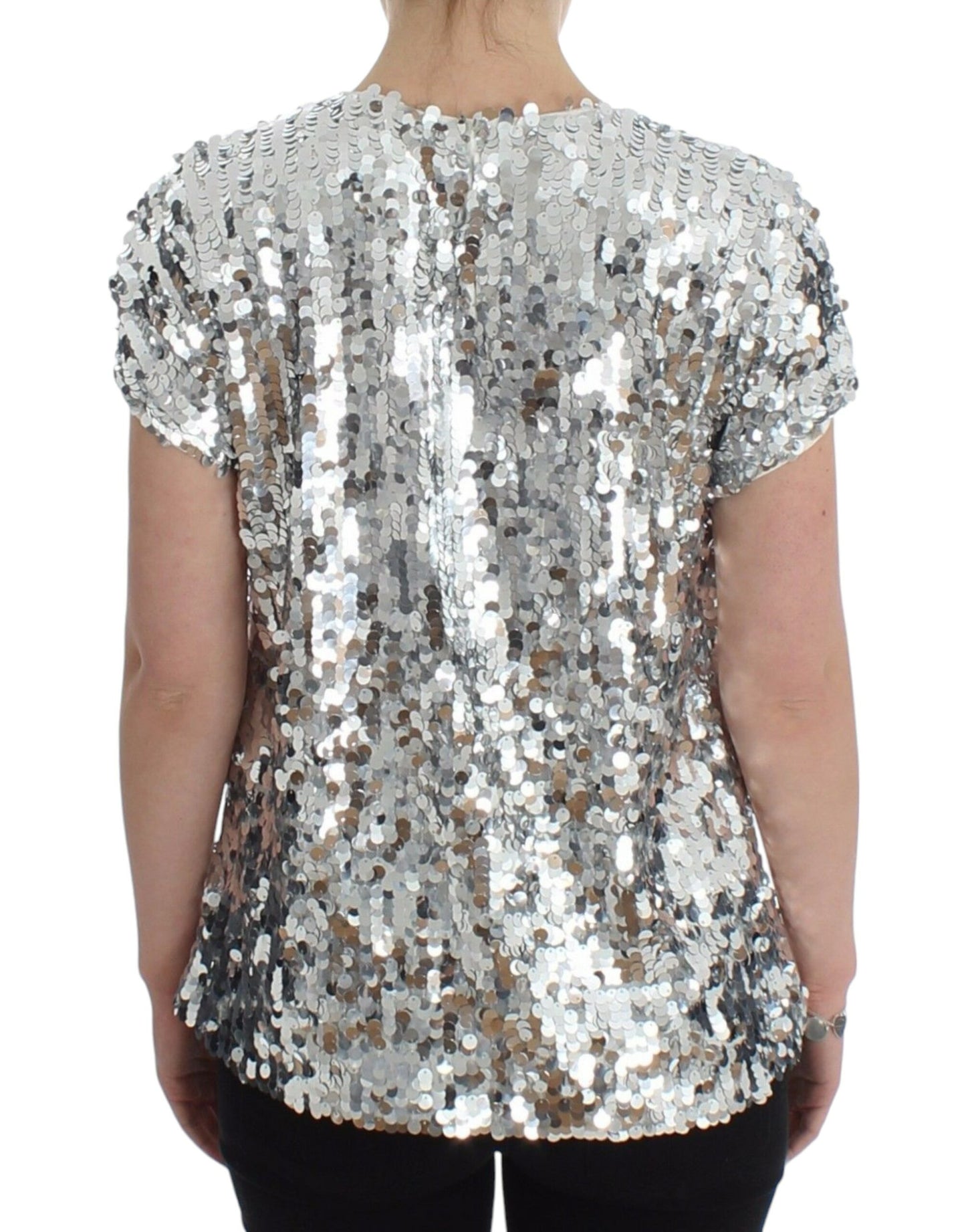 Dolce &amp; Gabbana Enchanted Sicily sequined evening blouse