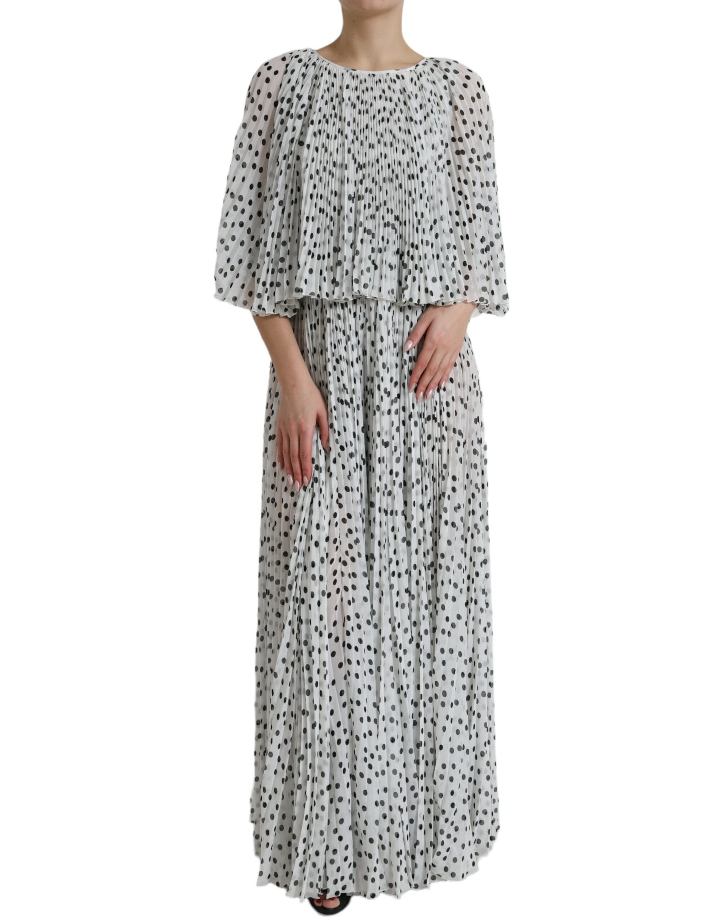 Dolce &amp; Gabbana Elegant Maxi -mekko pilkuilla