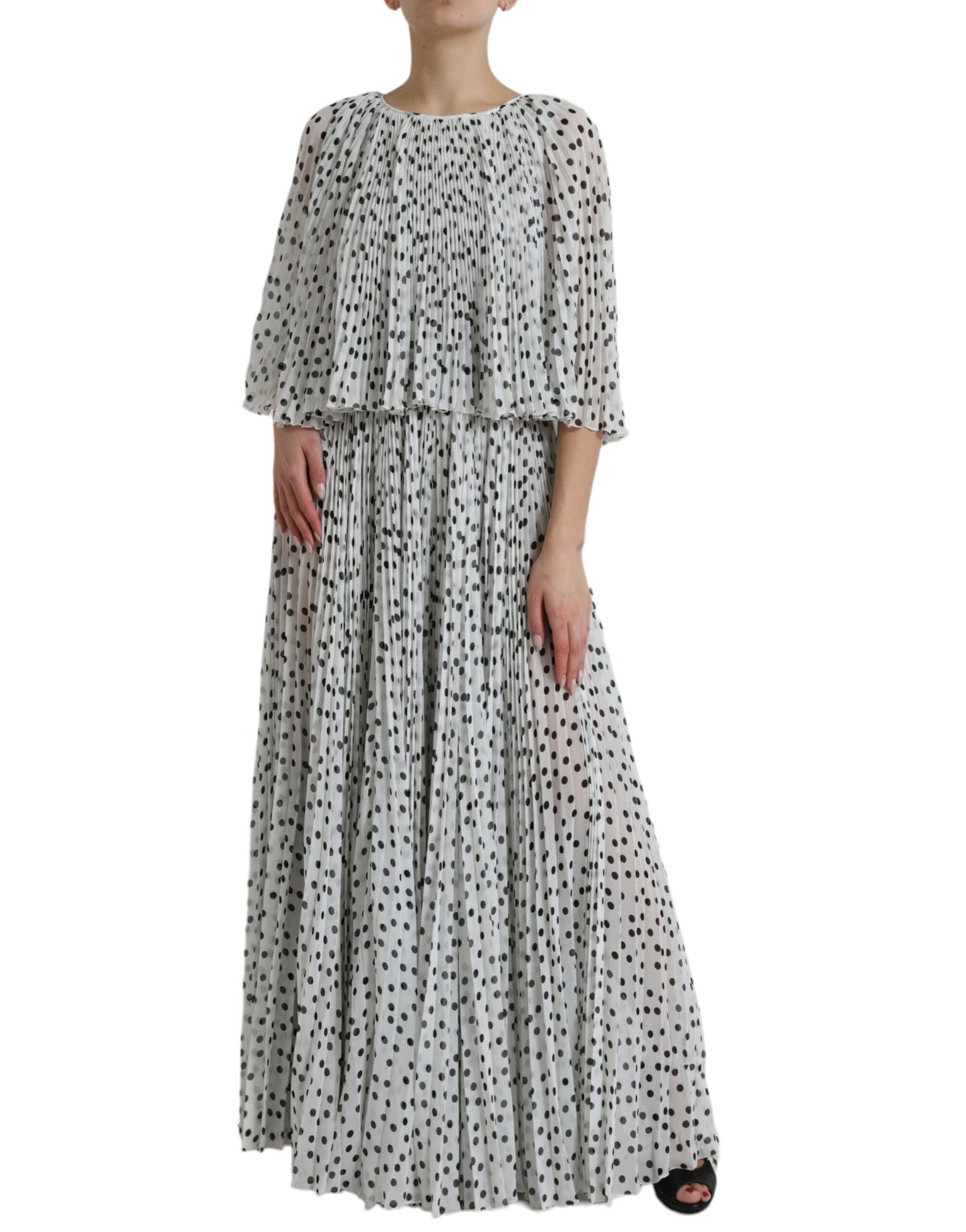 Dolce &amp; Gabbana Elegant Maxi -mekko pilkuilla