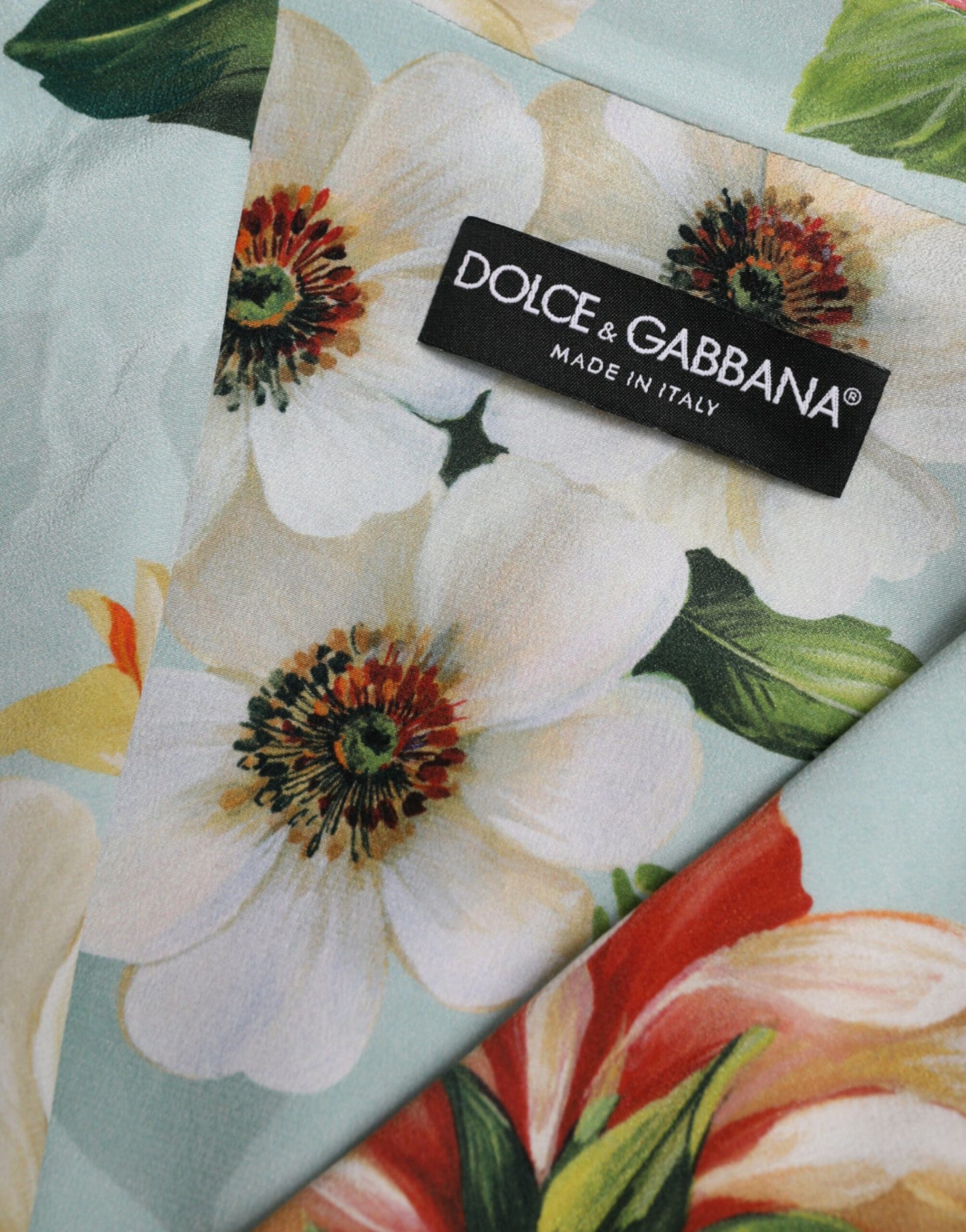 Dolce &amp; Gabbana Tyylikäs kukkakuvioinen silkkitrenssi