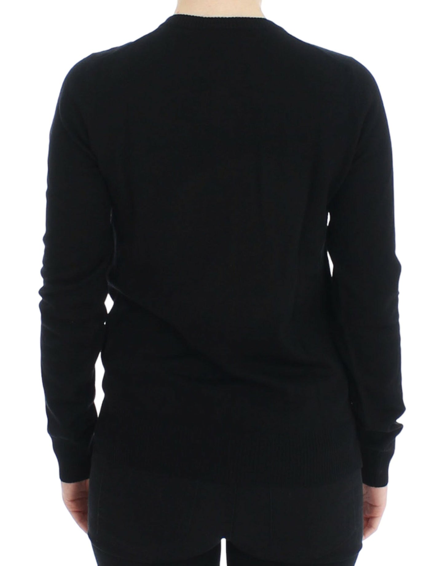 Dolce &amp; Gabbana Elegant black wool cardigan