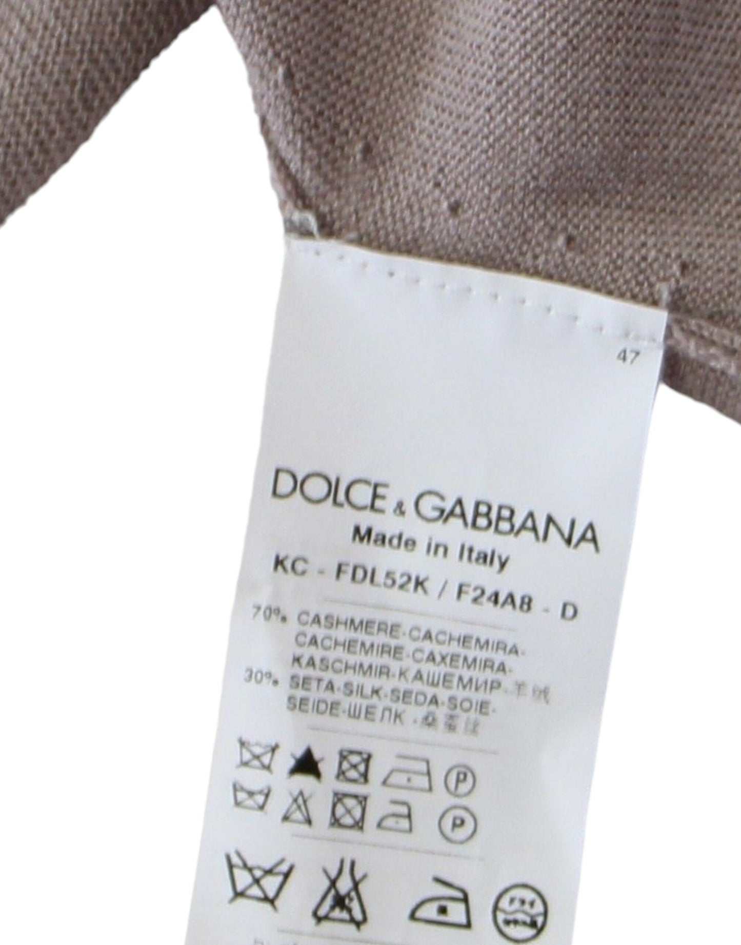 Dolce &amp; Gabbana Elegant lightweight knitted hat made of cashmere-silk blend