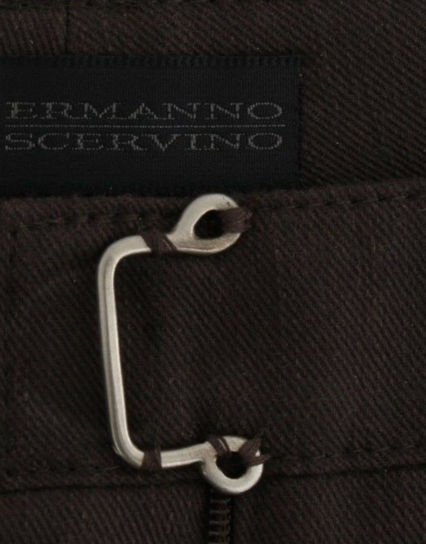 Ermanno Scervino Schicke braune Baumwoll-Kleid-Hose