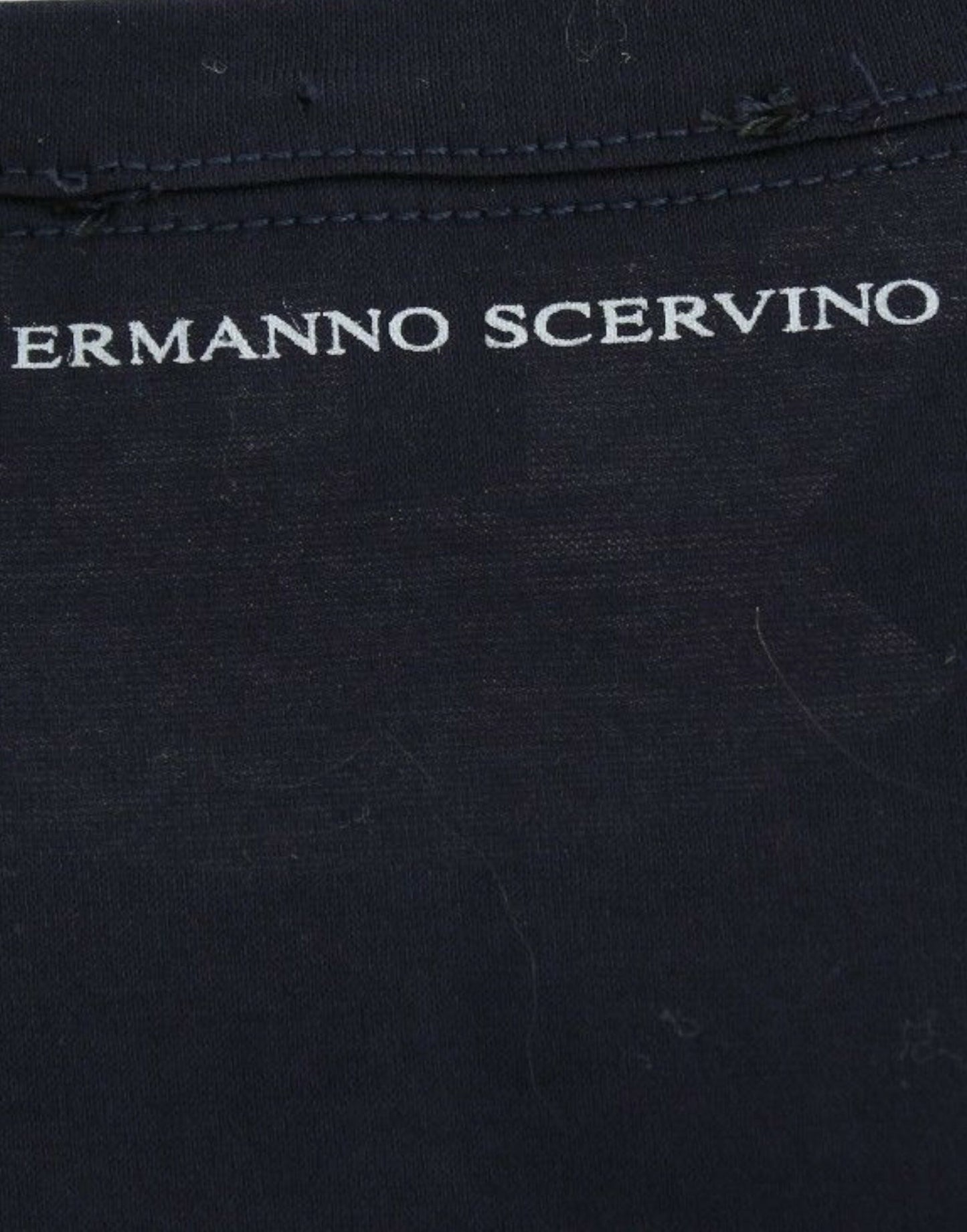 Ermanno Scervino Eleganter blauer Baumwollpullover