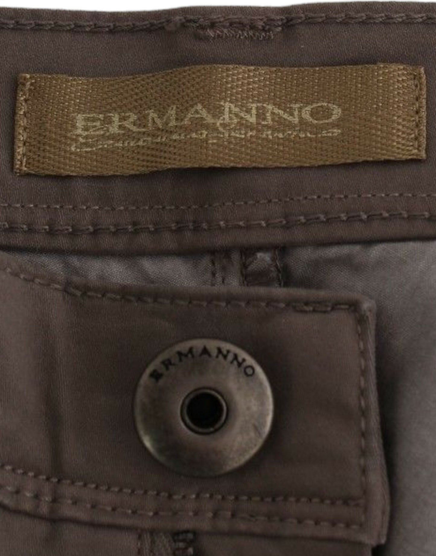 Ermanno Scervino Chic skinny jeans in taupe for the sophisticated style