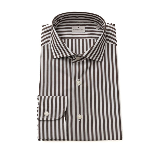 Bagutta Brown Cotton Shirt for Men