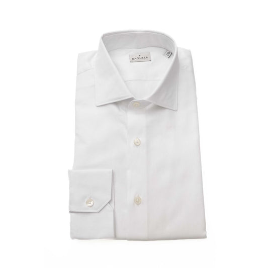 Bagutta White Cotton Shirt for Men