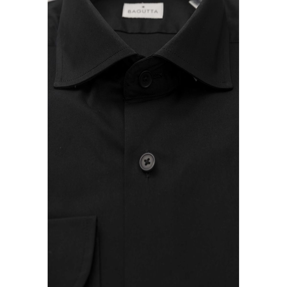 Bagutta Black Cotton Shirt for Men