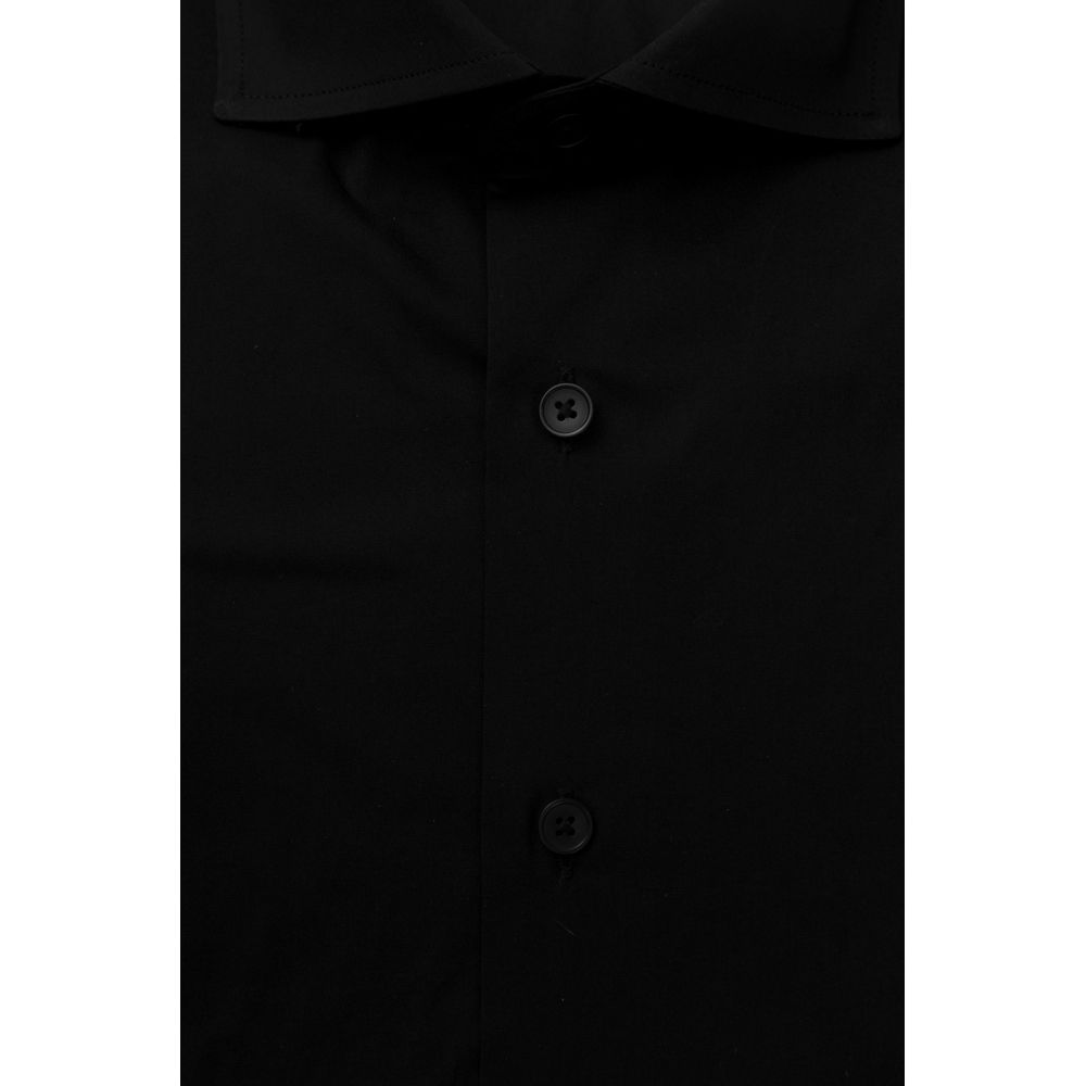 Bagutta Black Cotton Shirt for Men