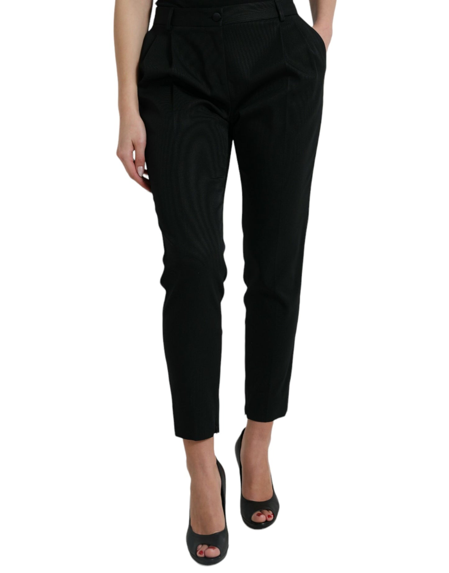 Dolce &amp; Gabbana Elegant tailored trousers with high waist