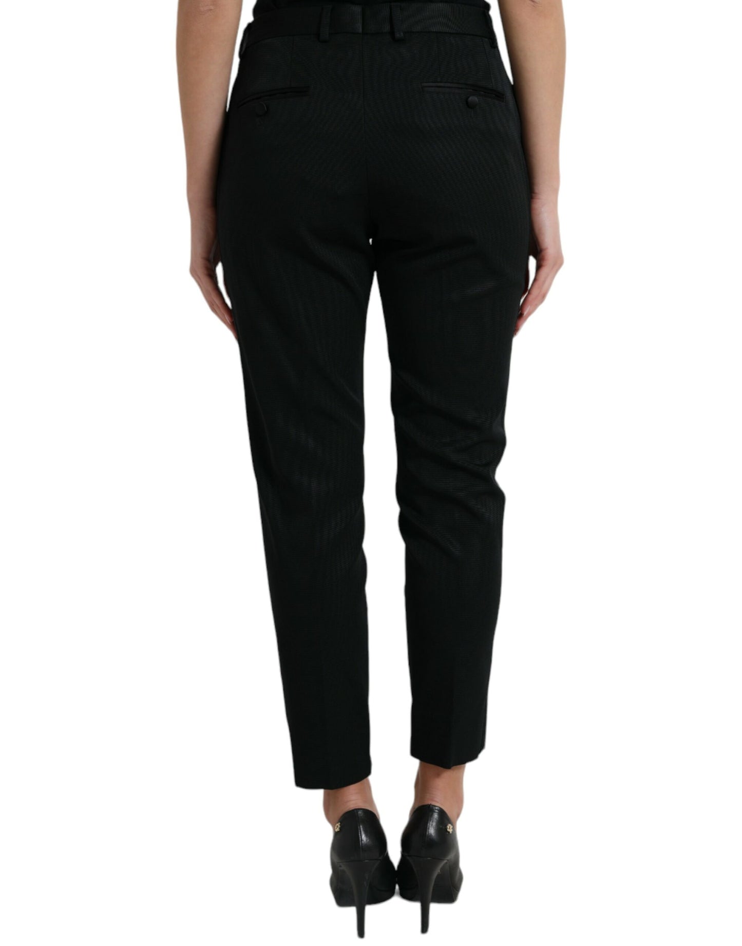 Dolce &amp; Gabbana Elegant tailored trousers with high waist