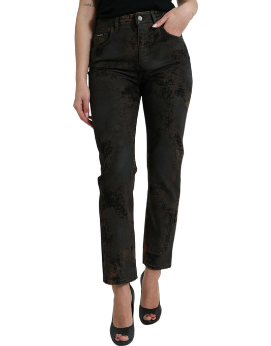 Dolce &amp; Gabbana Chic Boyfriend Stretch Jeans with Mid Waist