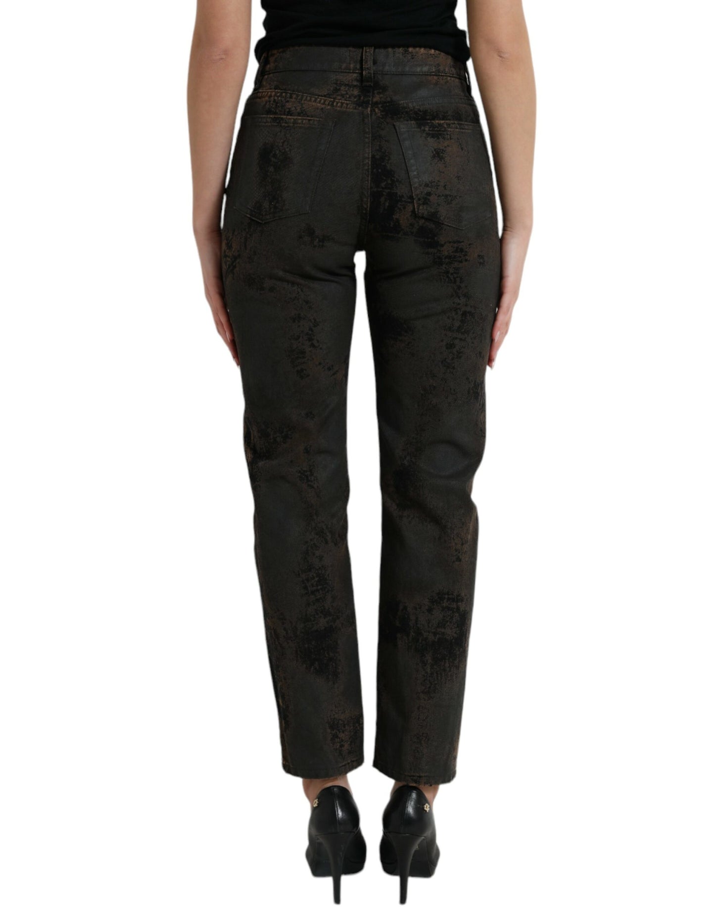 Dolce &amp; Gabbana Chic Boyfriend Stretch Jeans with Mid Waist