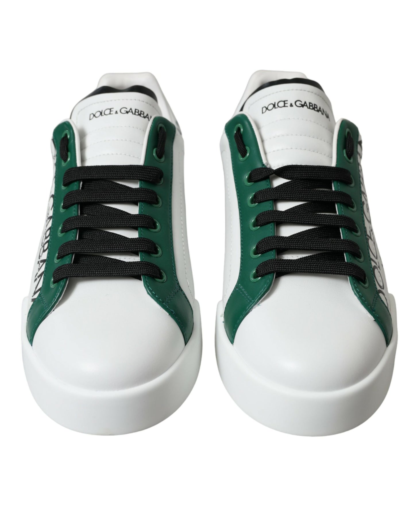 Dolce & Gabbana Elegante weiße Crown-Ledersneakers