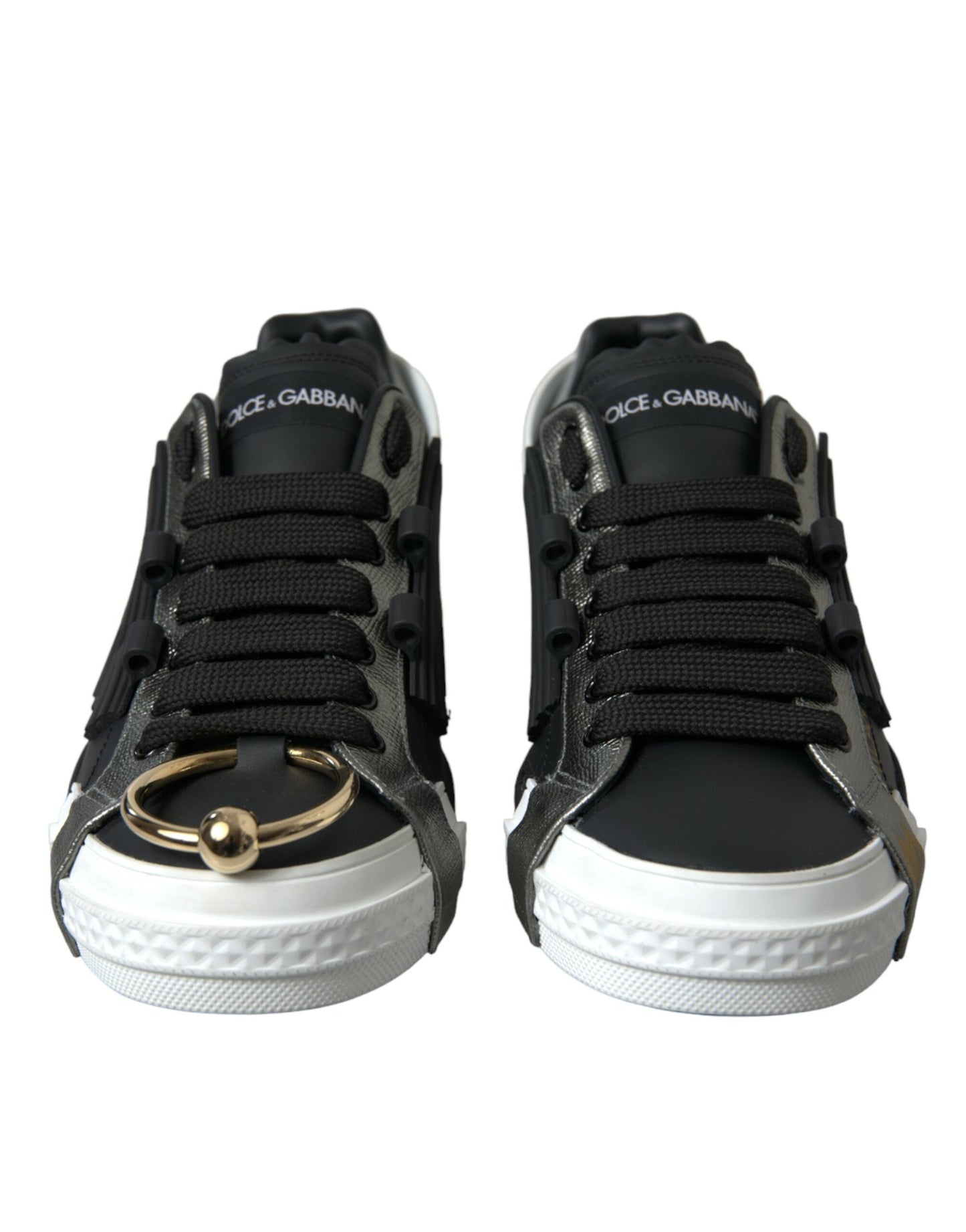 Dolce &amp; Gabbana Elegant Calfskin Low Top Sneakers