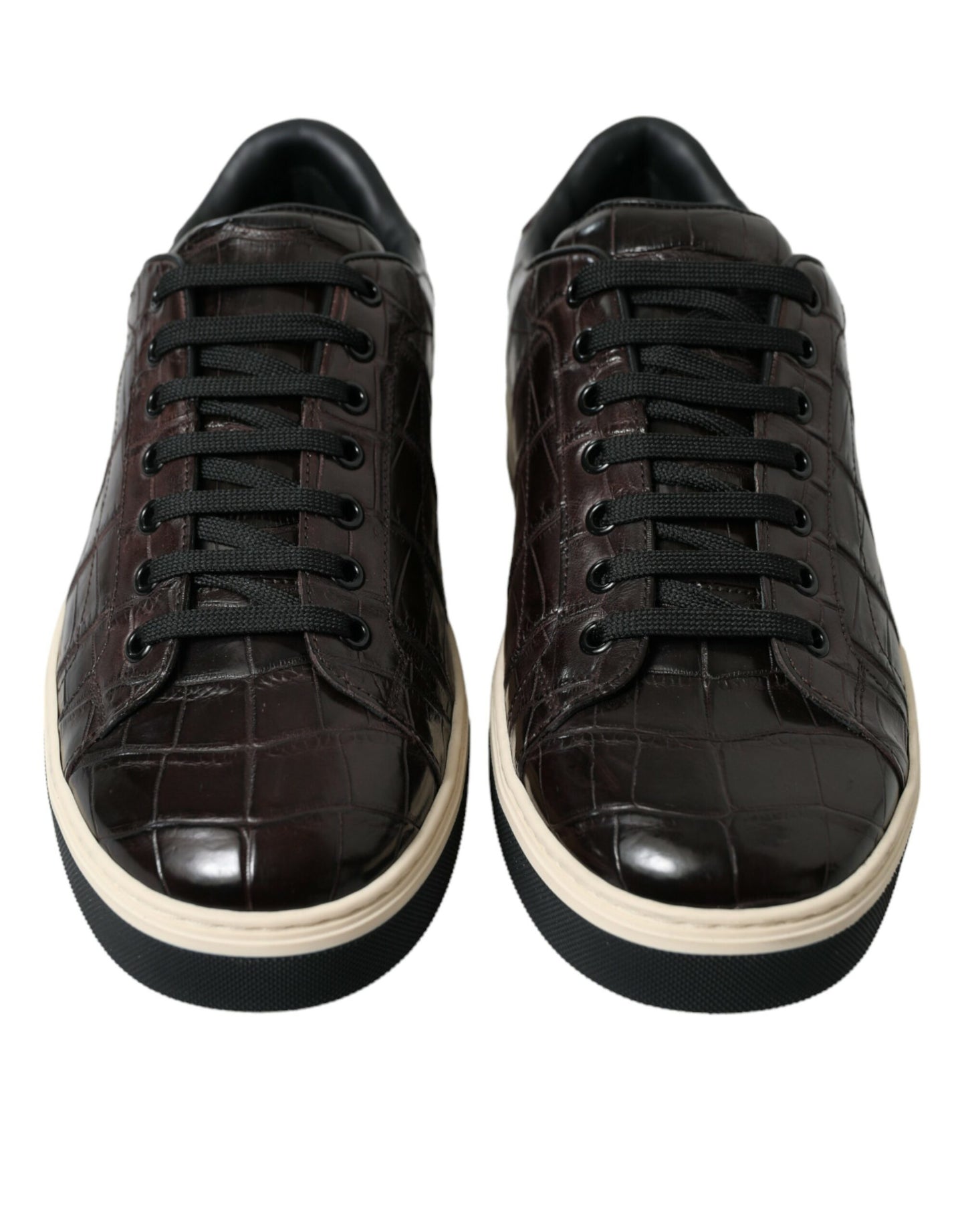 Dolce &amp; Gabbana Elegant low-top sneakers made of exotic leather