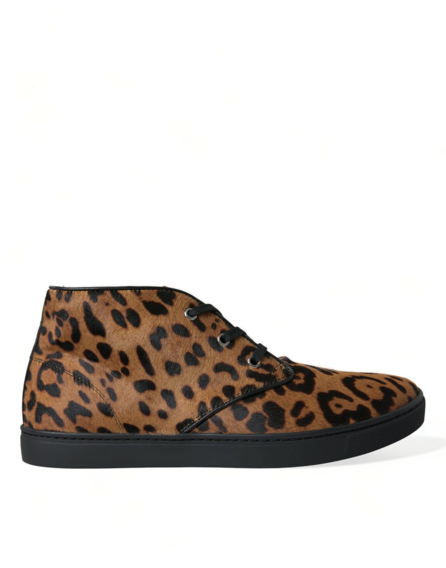 Dolce &amp; Gabbana Elegant mid-top sneakers with leopard print