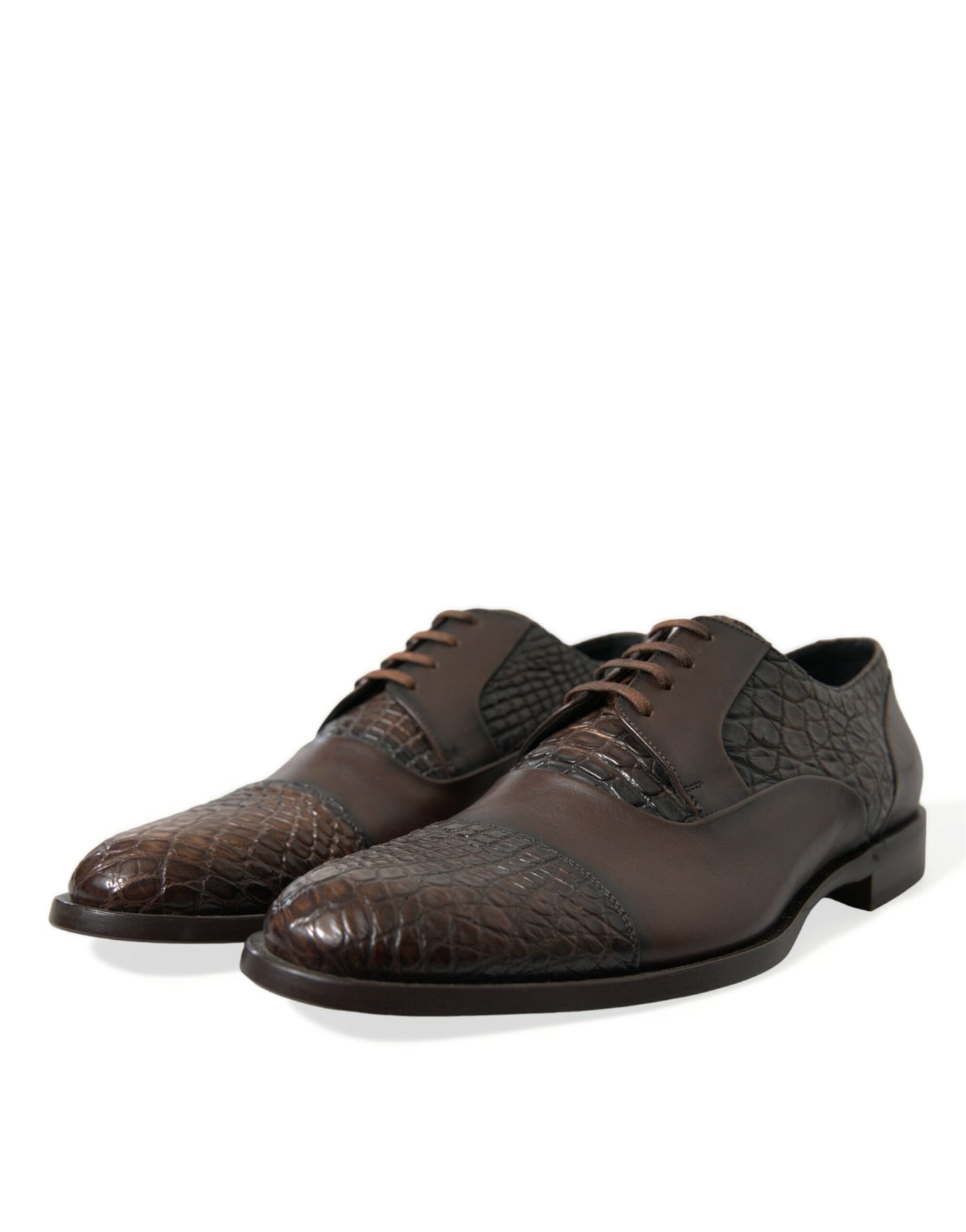 Dolce &amp; Gabbana Elegant Oxford -kengät kuvioitua nahkaa