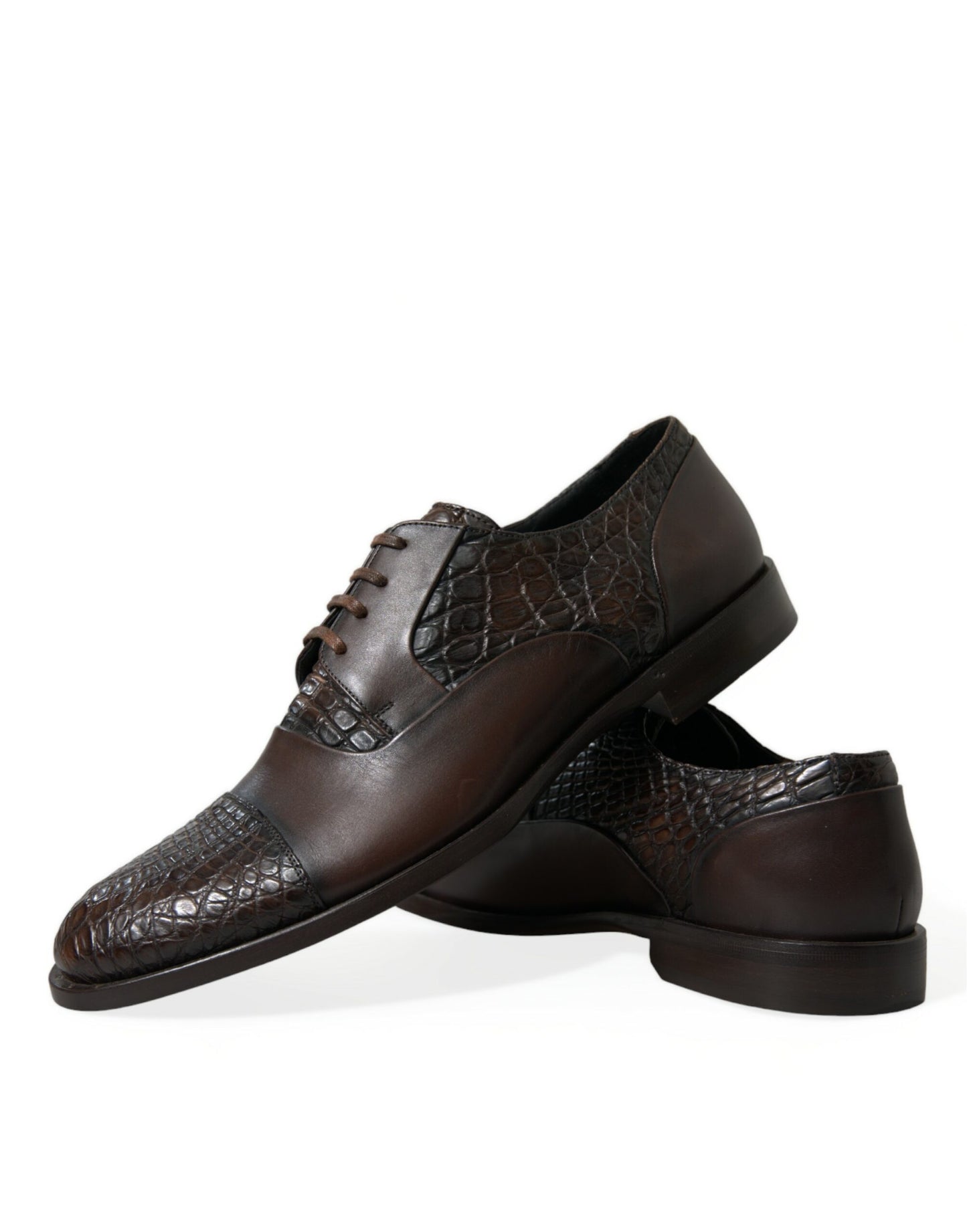 Dolce &amp; Gabbana Elegant Oxford -kengät kuvioitua nahkaa