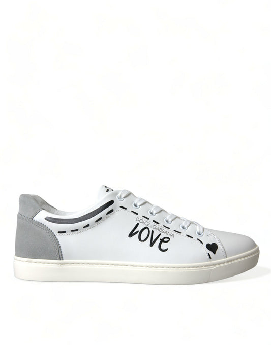 Dolce &amp; Gabbana Elegant sneakers in white calf leather