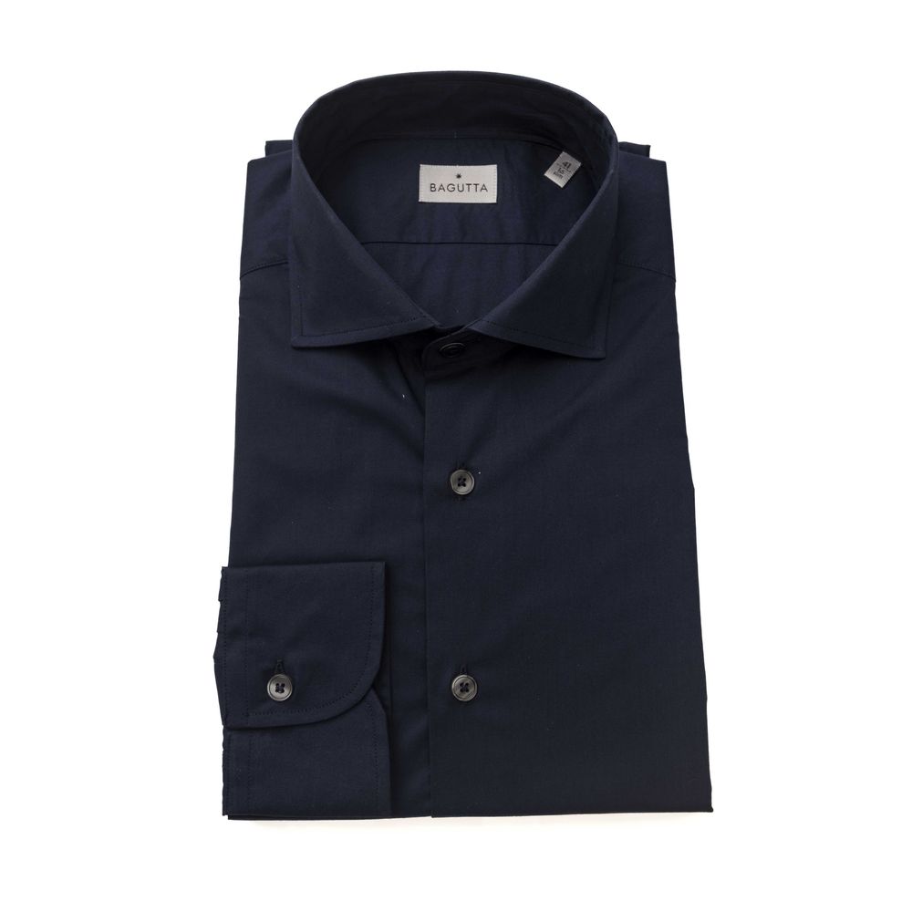 Bagutta Blue Cotton Shirt for Men