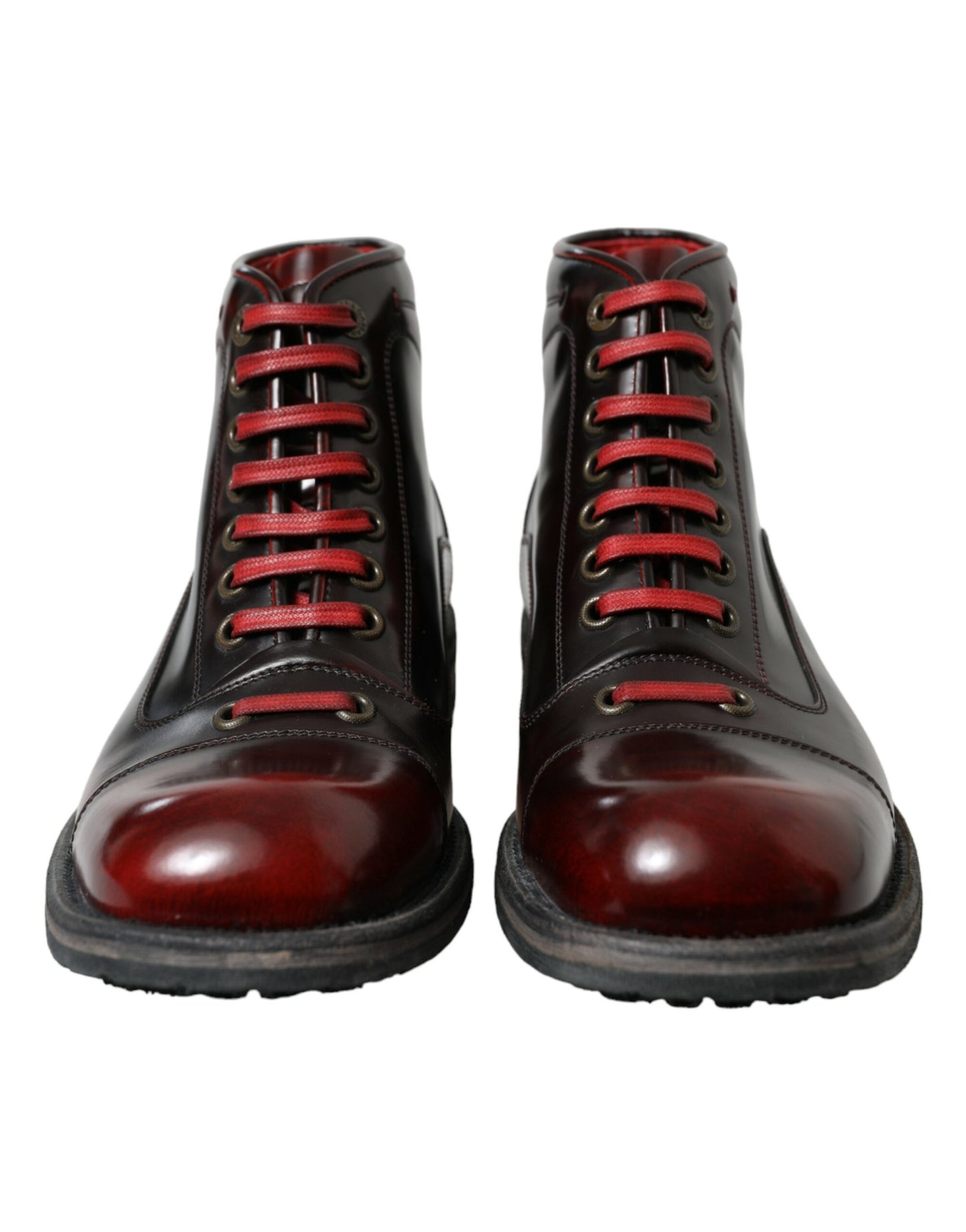 Dolce & Gabbana Dapper Zweifarbige Lederstiefeletten