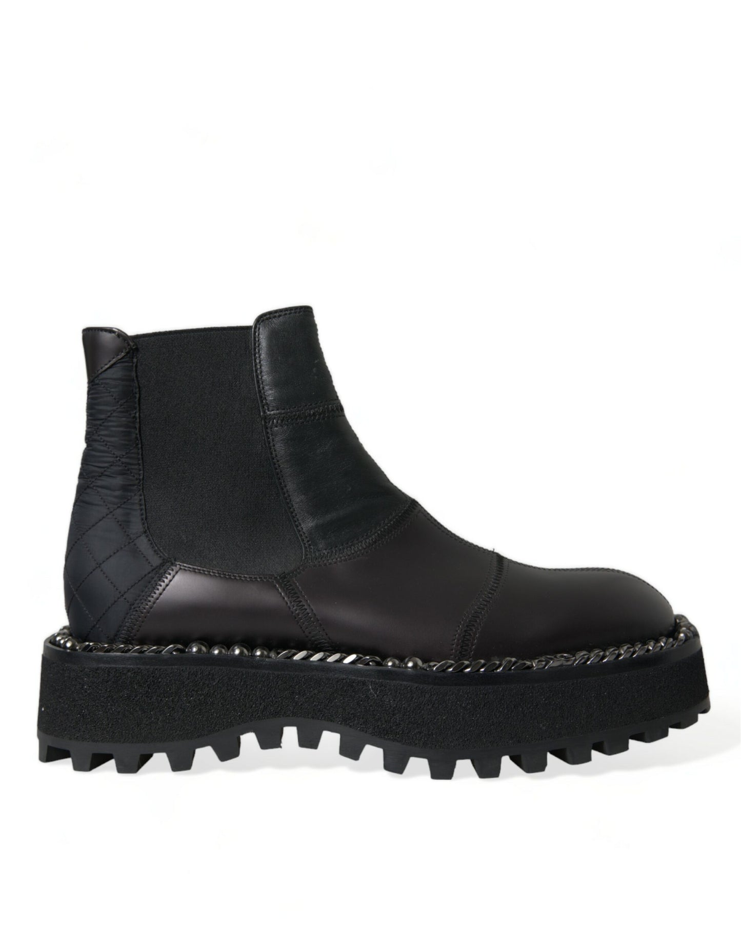 Dolce & Gabbana Elegante schwarze Chelsea-Stiefel zum Hineinschlüpfen