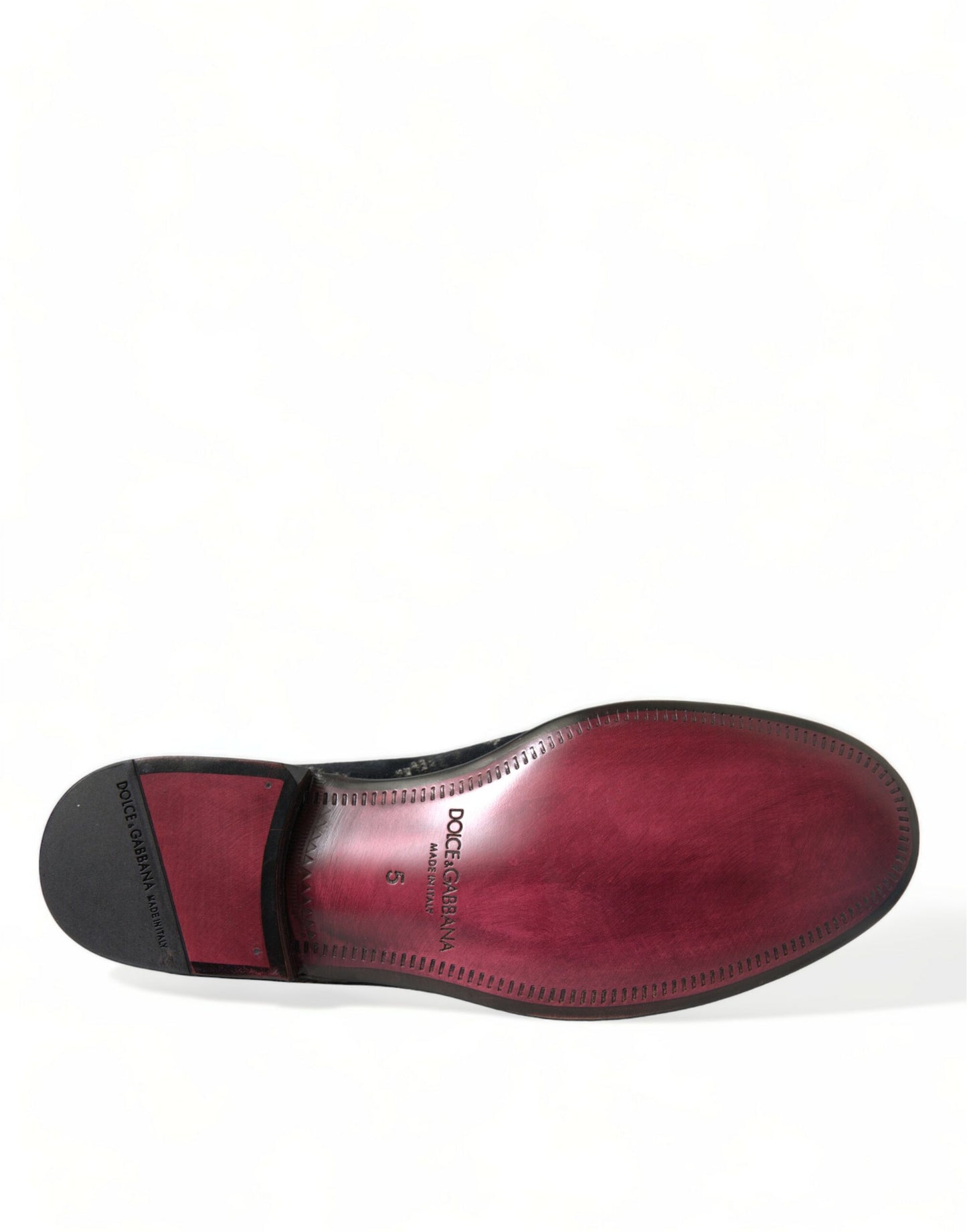 Dolce & Gabbana Elegante Loafers aus Samt mit Blumenmuster