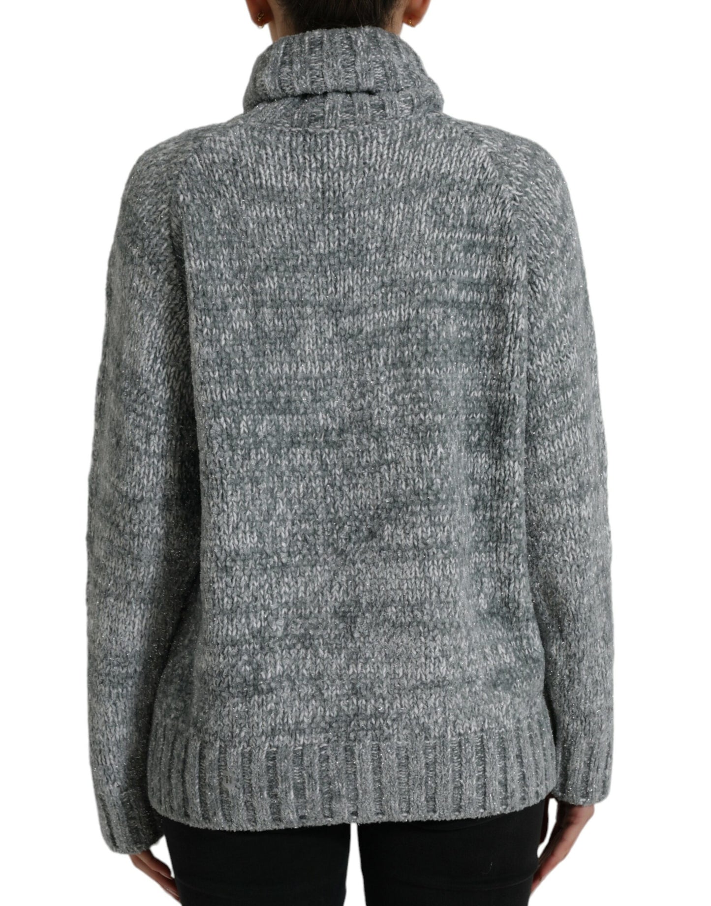 Dolce &amp; Gabbana Elegant turtleneck sweater in grey cashmere blend