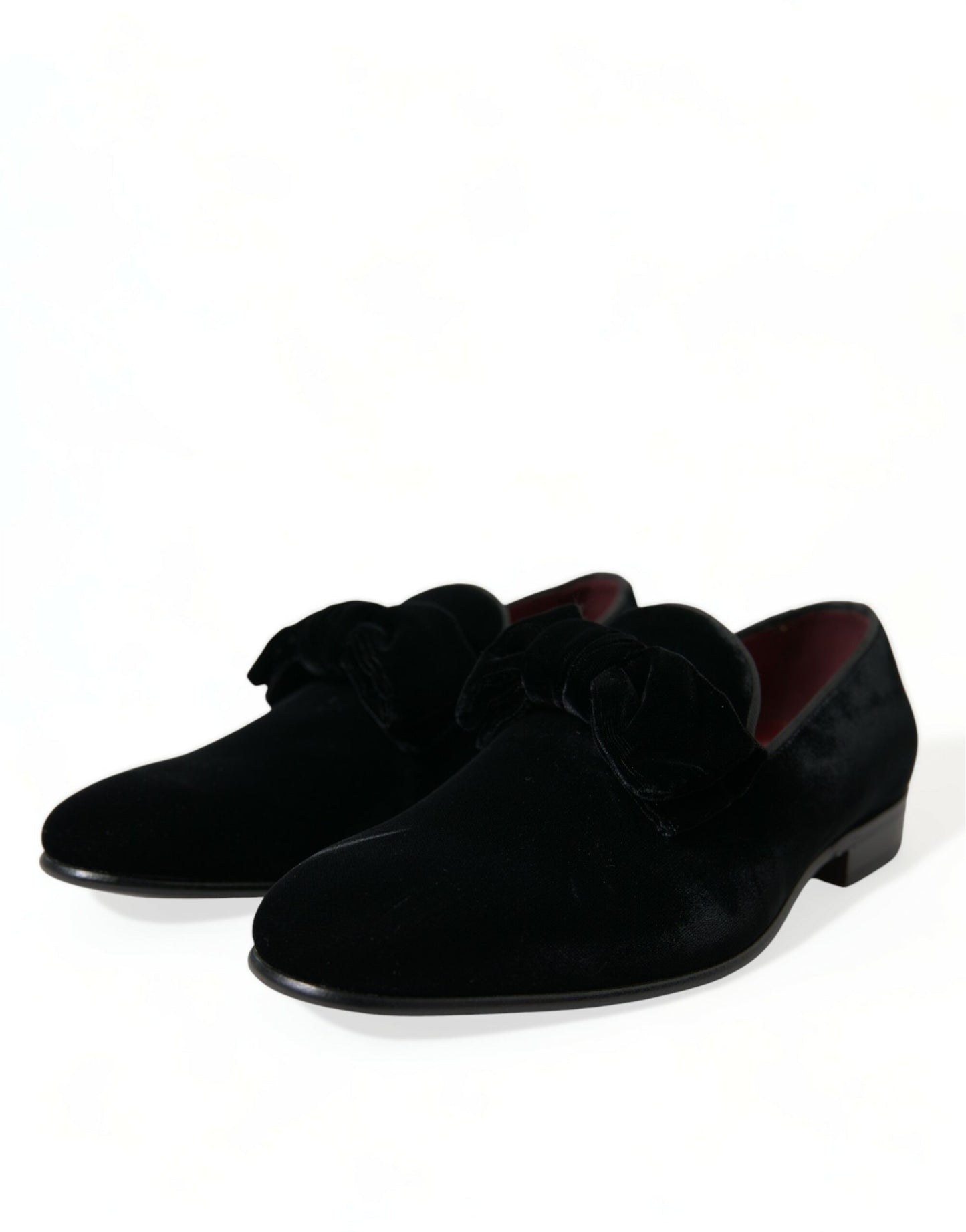 Dolce & Gabbana Elegante Loafers aus schwarzem Samt - Herren-Luxus-Schuhe