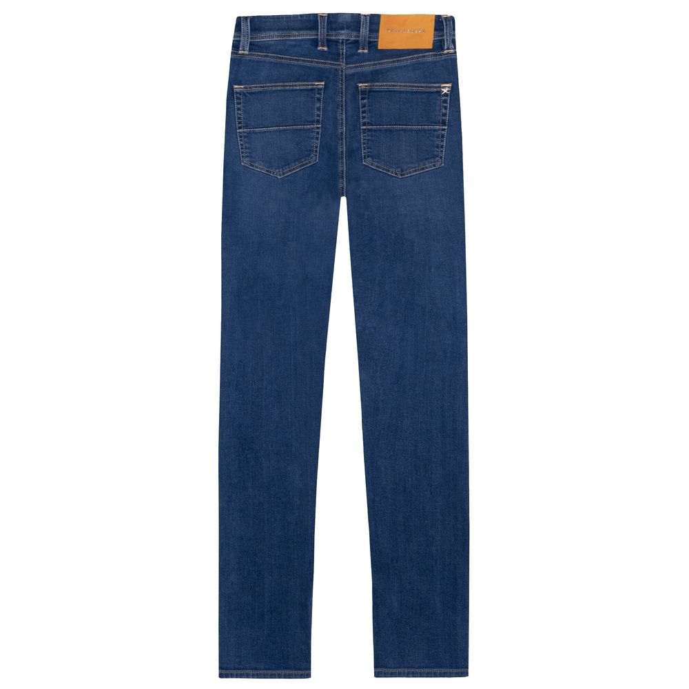 Tramarossa Blue Cotton Jeans &amp; Pants