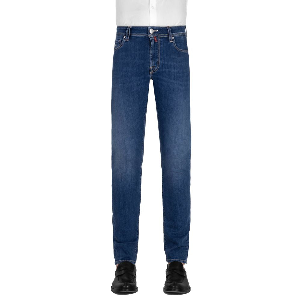 Tramarossa Blue Cotton Jeans &amp; Pants