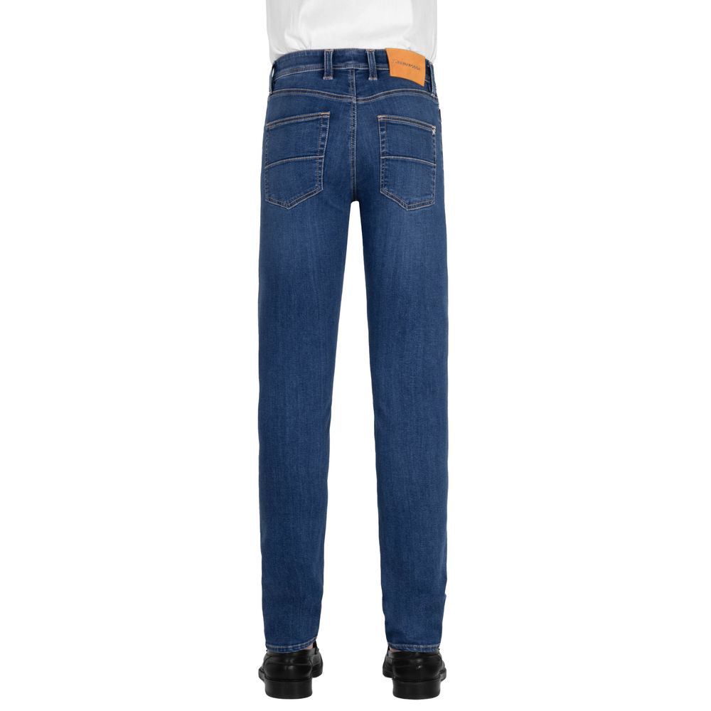 Tramarossa Blue Cotton Jeans &amp; Pants