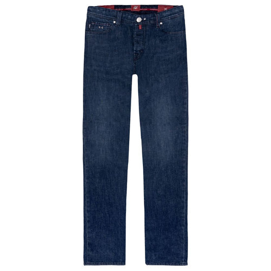 Tramarossa Blue Cotton Jeans &amp; Pants