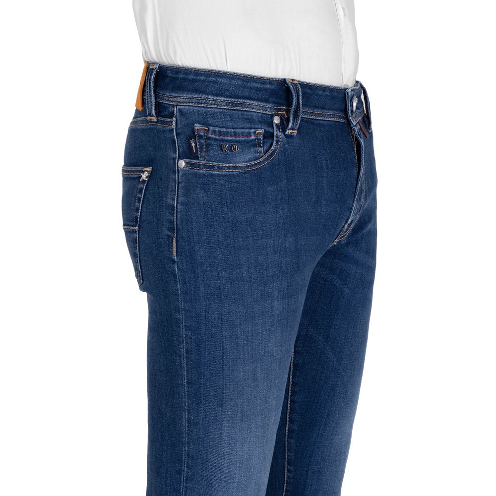 Tramarossa Blue Cotton Jeans &amp; Pants