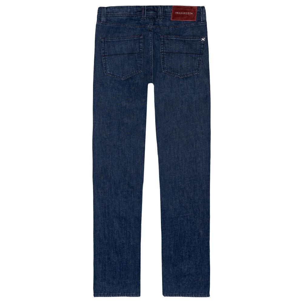 Tramarossa Blue Cotton Jeans &amp; Pants