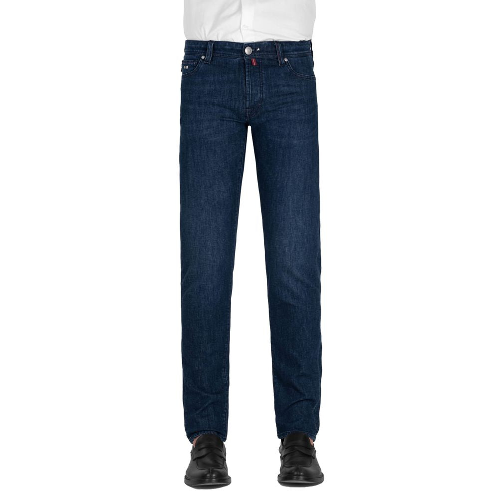 Tramarossa Blue Cotton Jeans &amp; Pants